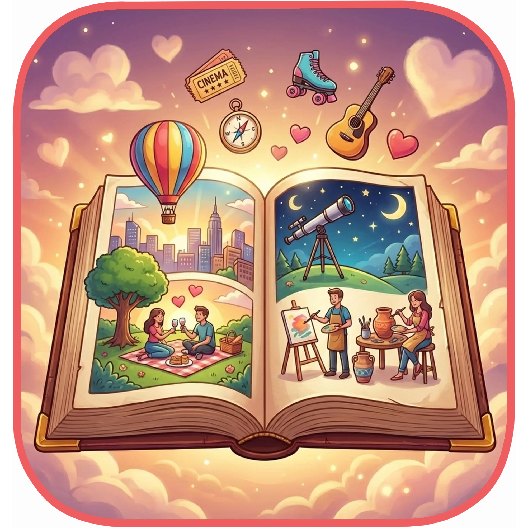 My Favorites - Interactive dating tool for couples to plan dates and strengthen relationships