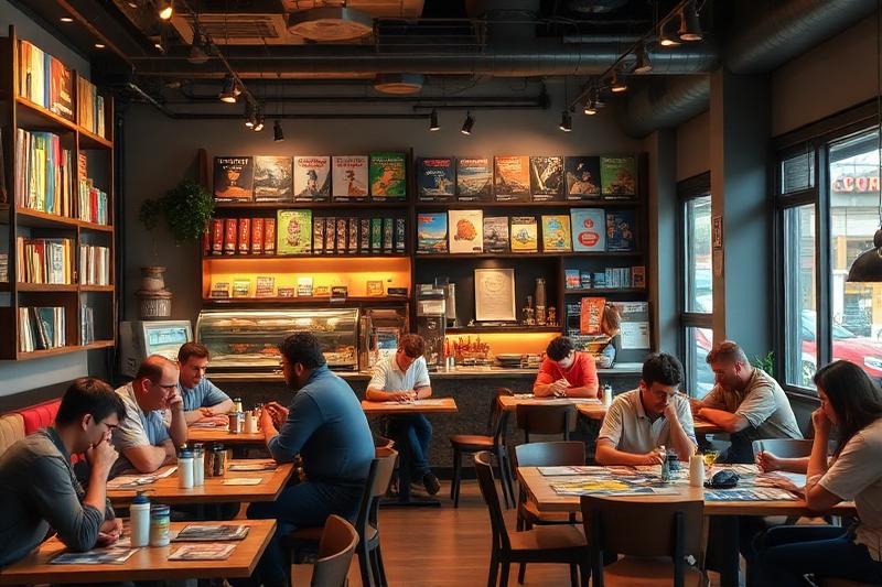 Cozy romantic board game setting