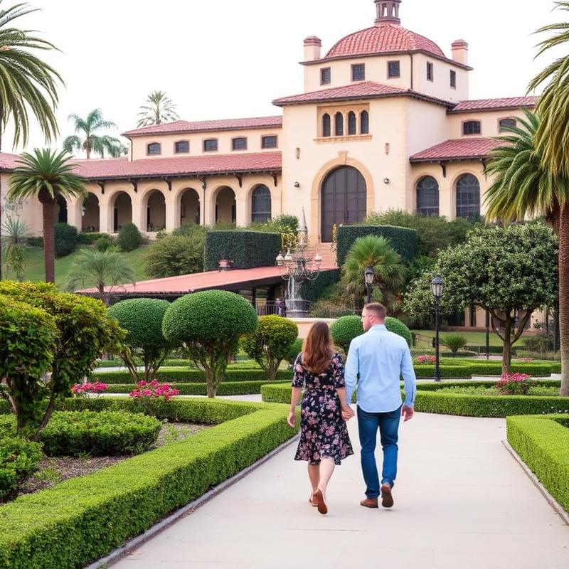 Balboa Park Spanish Colonial architecture and gardens San Diego date