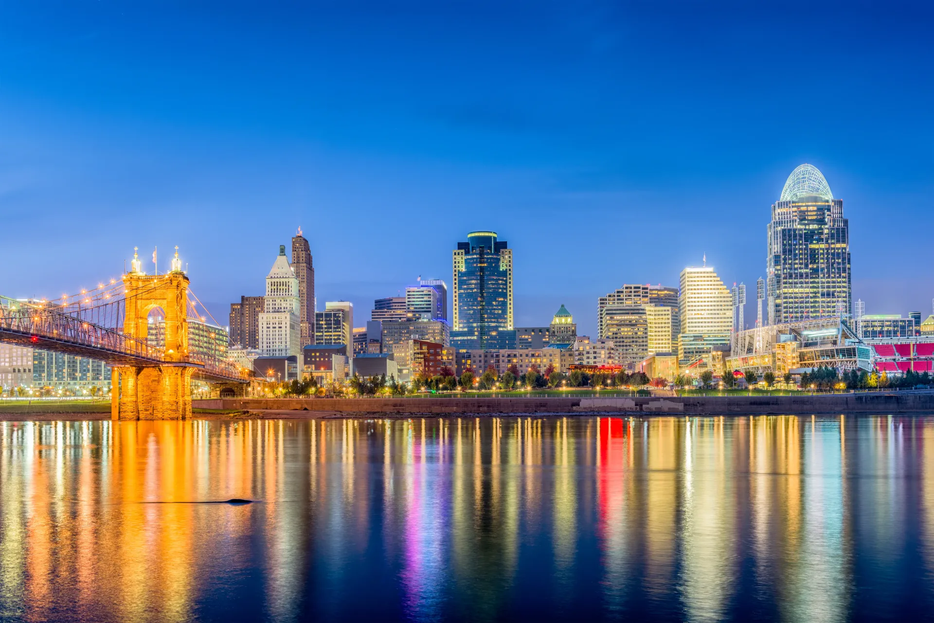 Romantic couple enjoying over-the-rhine historic district in Cincinnati - perfect date planning destination with stunning city views and intimate atmosphere