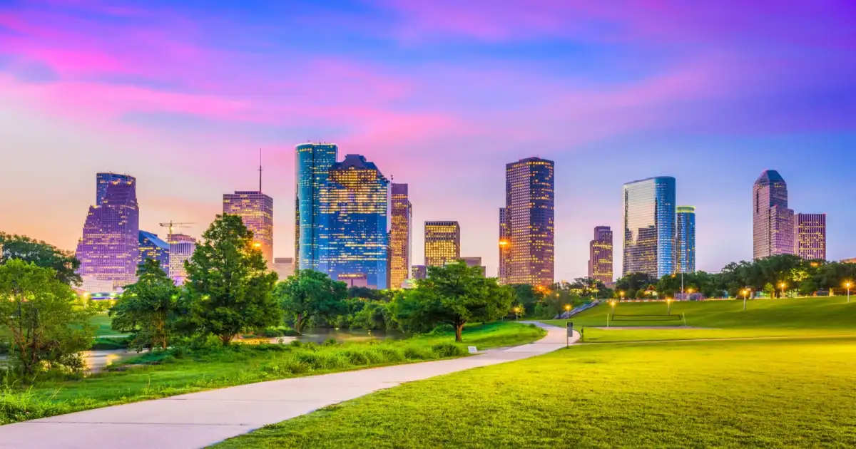 Romantic couple enjoying cultural sophistication in Houston - perfect date planning destination with stunning city views and intimate atmosphere