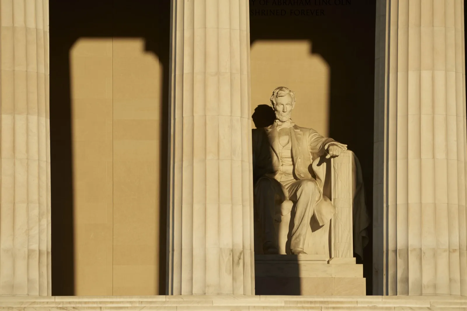 Lincoln Memorial and Reflecting Pool on the National Mall in Washington DC