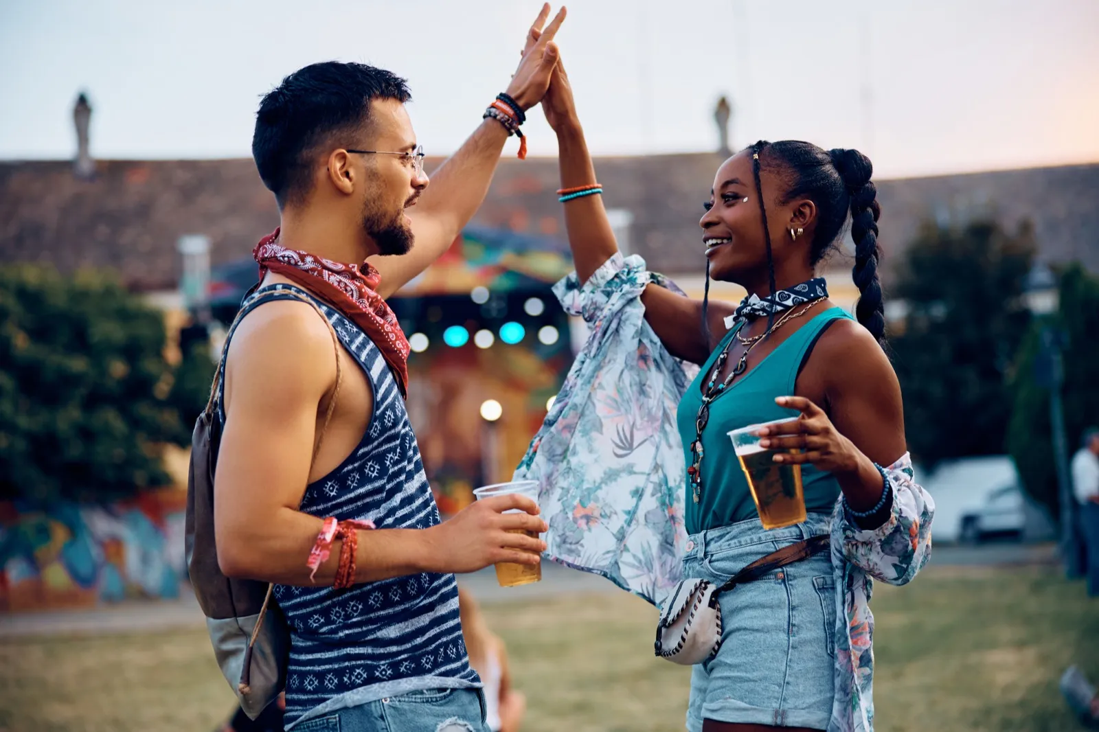Couple enjoying the Atlanta Food and Wine Festival