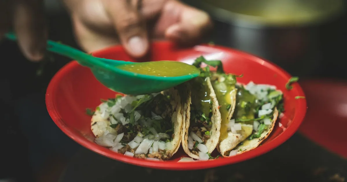 Fresh breakfast tacos from a local taqueria in San Antonio