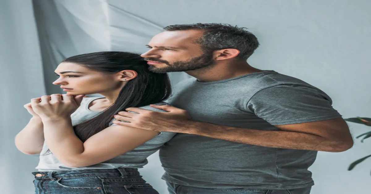 Couple having a difficult conversation