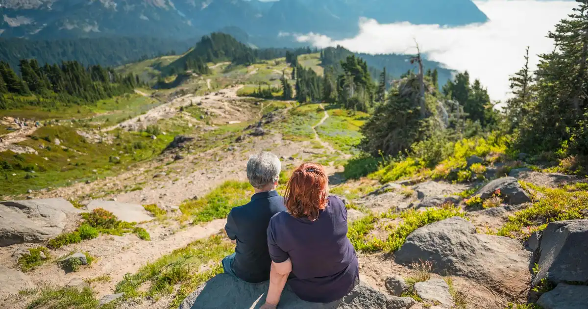 Mount Tabor Park Portland sunset volcano views summer date