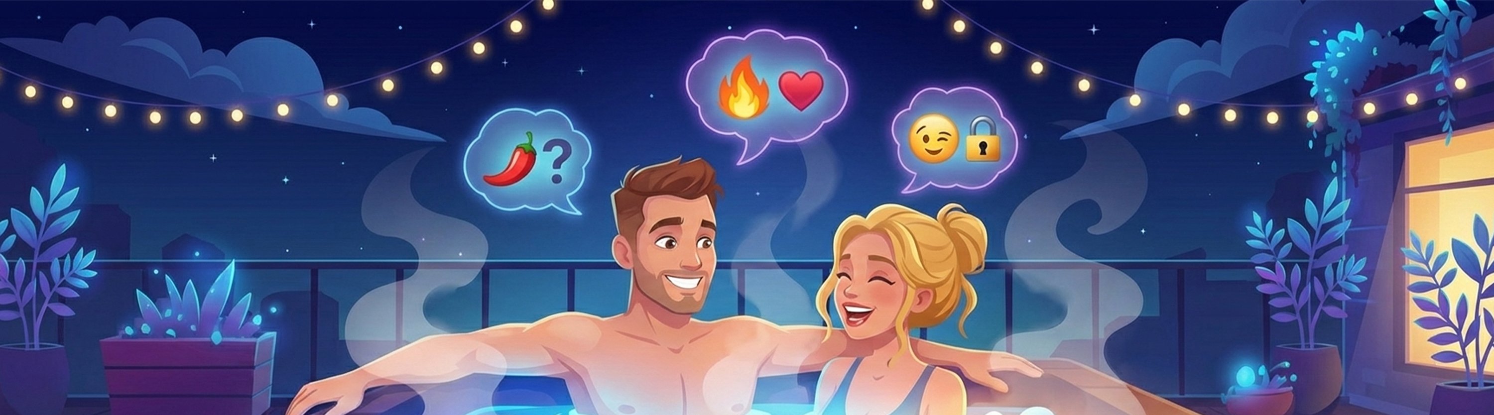 Fun couple laughing together outdoors