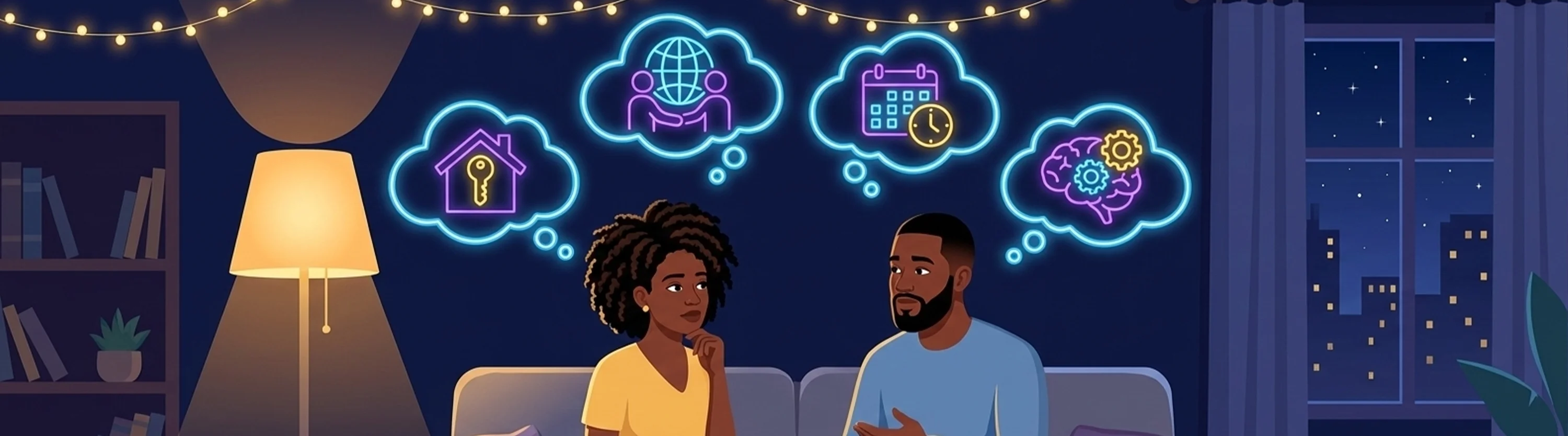 Couple building trust by asking real questions to test commitment and loyalty
