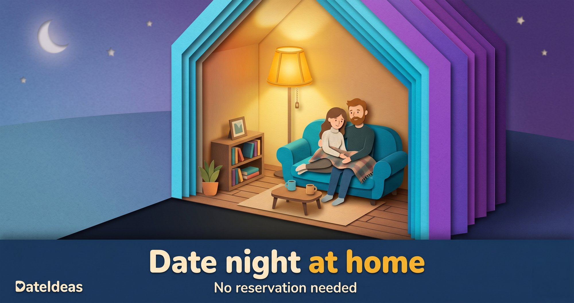 Indoor Date Ideas - Couple enjoying cozy time at home